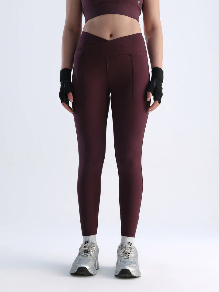 Wine Hourglass Snug Leggings