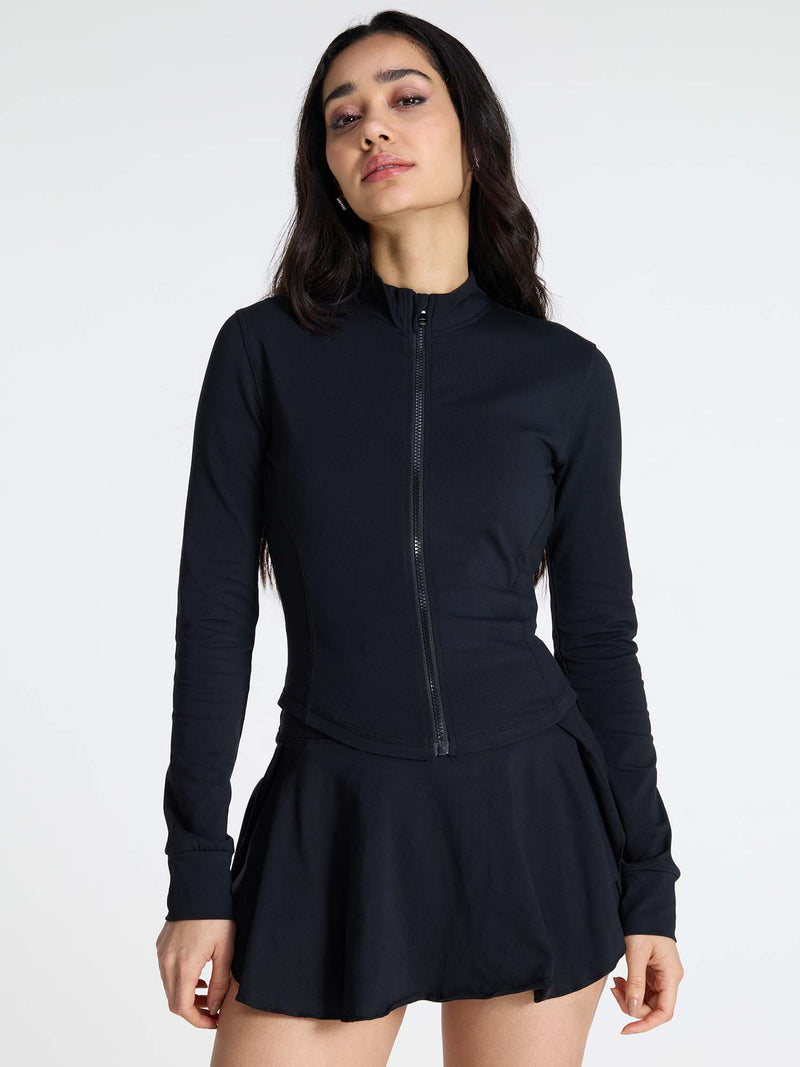 Black Cotton Recovery Jacket