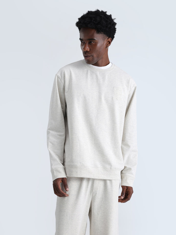 Grey Melange Everywear Sweatshirt