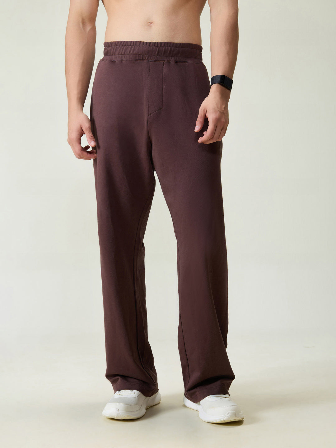 Brown Wide Leg Joggers