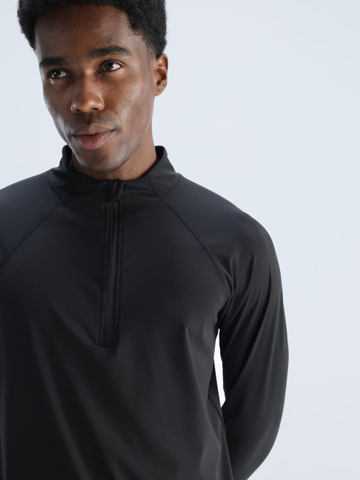 Black Athletic Quarter-Zip