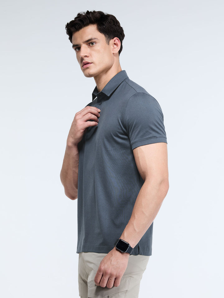 Ash Supima Polo T-Shirt - Regular Fit