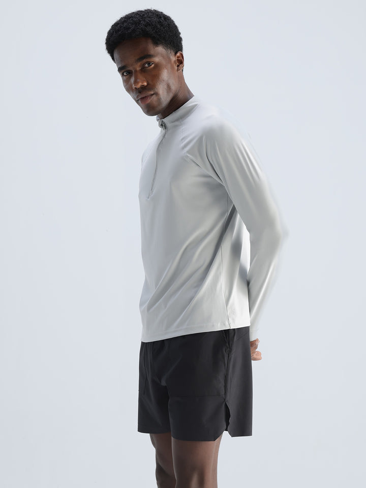 Light Grey Athletic Quarter-Zip