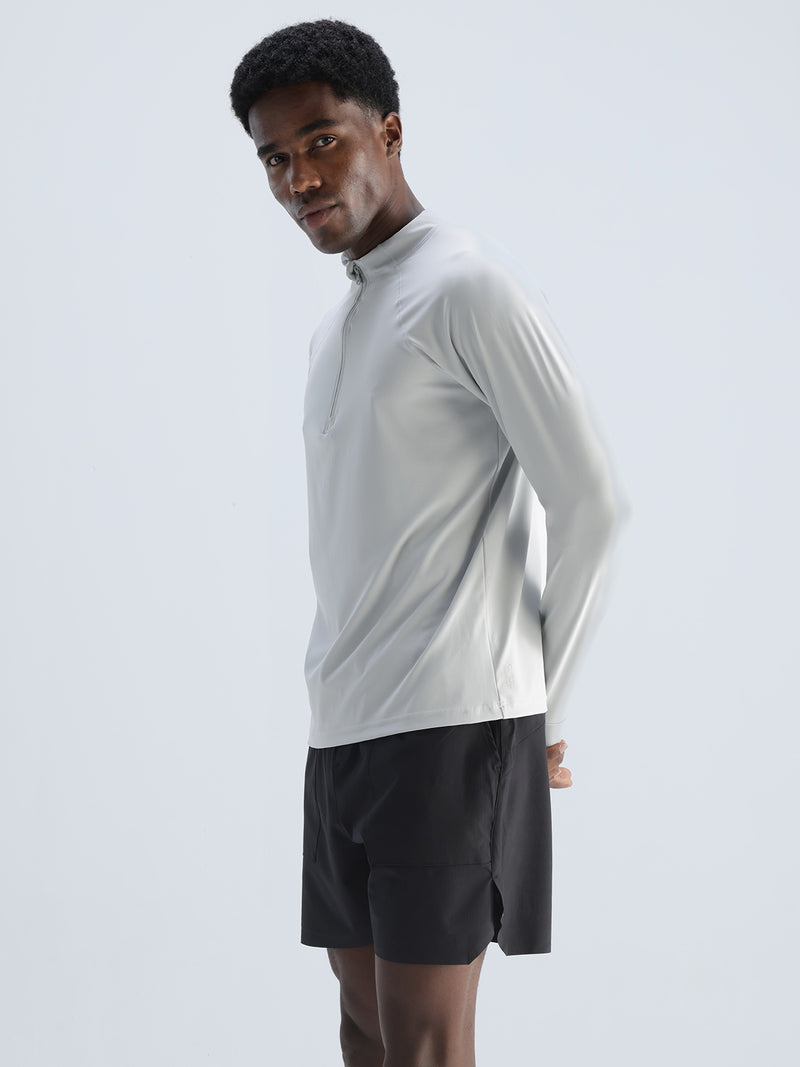 Light Grey Athletic Quarter-Zip