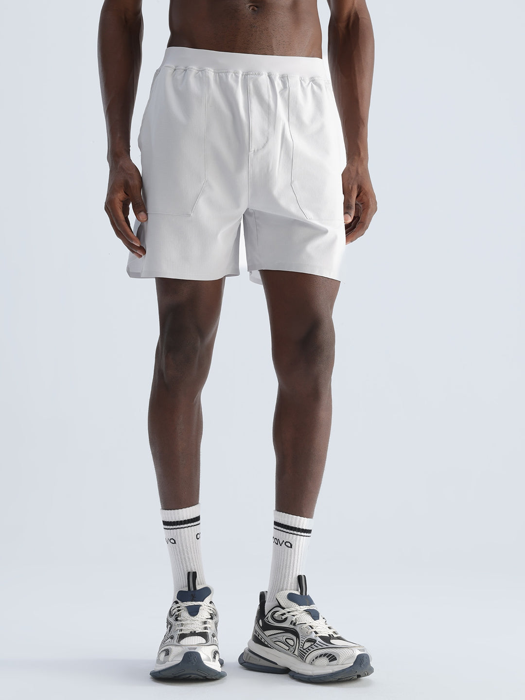 Light Grey 5" Double Layer Rift Shorts