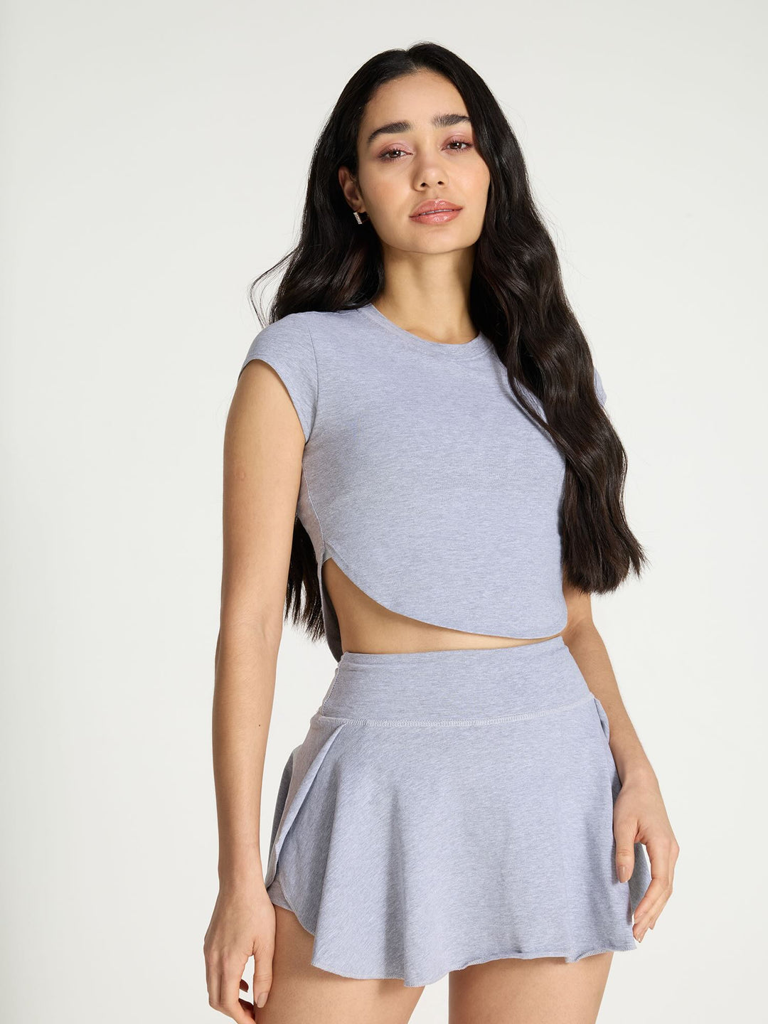 Grey Cotton Baby Tee