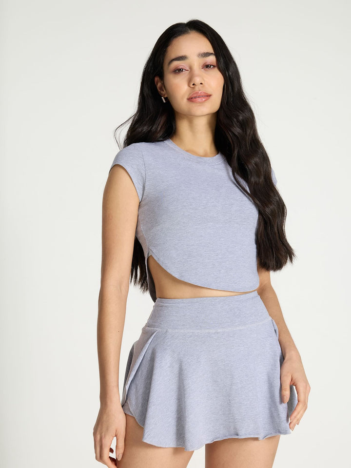 Grey Cotton Baby Tee