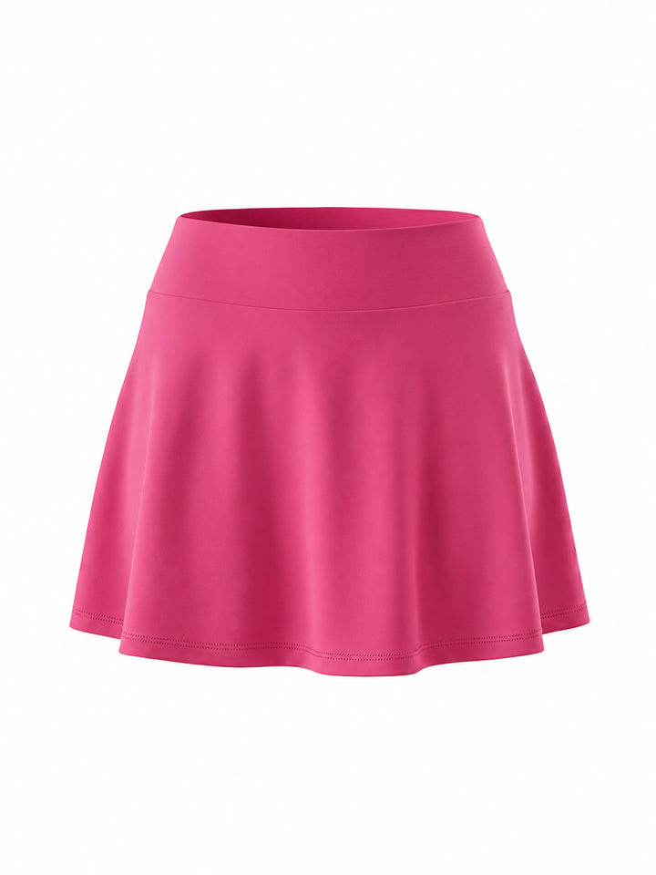 Hot Pink Ripple Swim Skorts