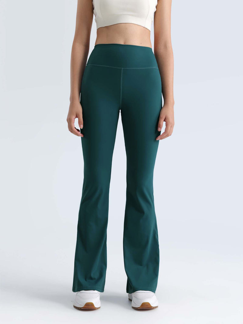 Teal Contour Flared Leggings