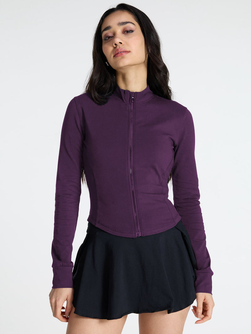 Plum Cotton Recovery Jacket