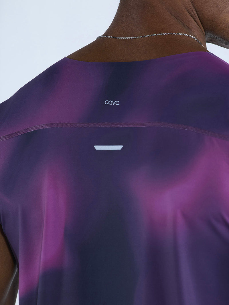 Purple Fluid Ozone Sleeveless Tank