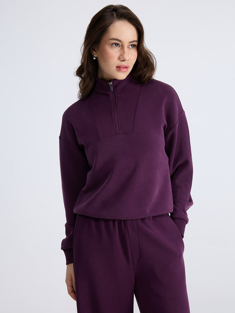 Grape Mello Q-Zip Sweatshirt