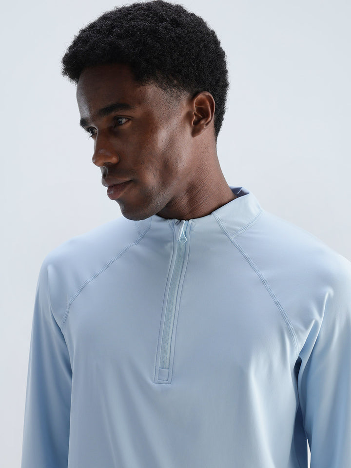 Ice Blue Athletic Quarter-Zip