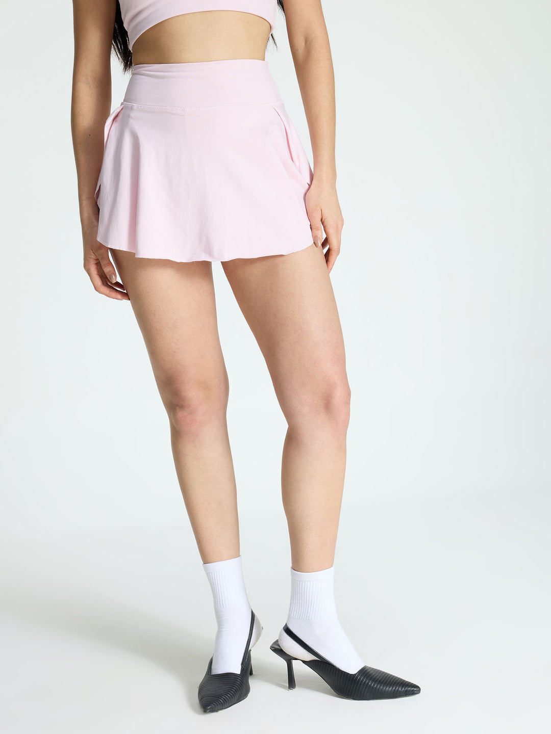 Pink Cotton Twirl Skorts