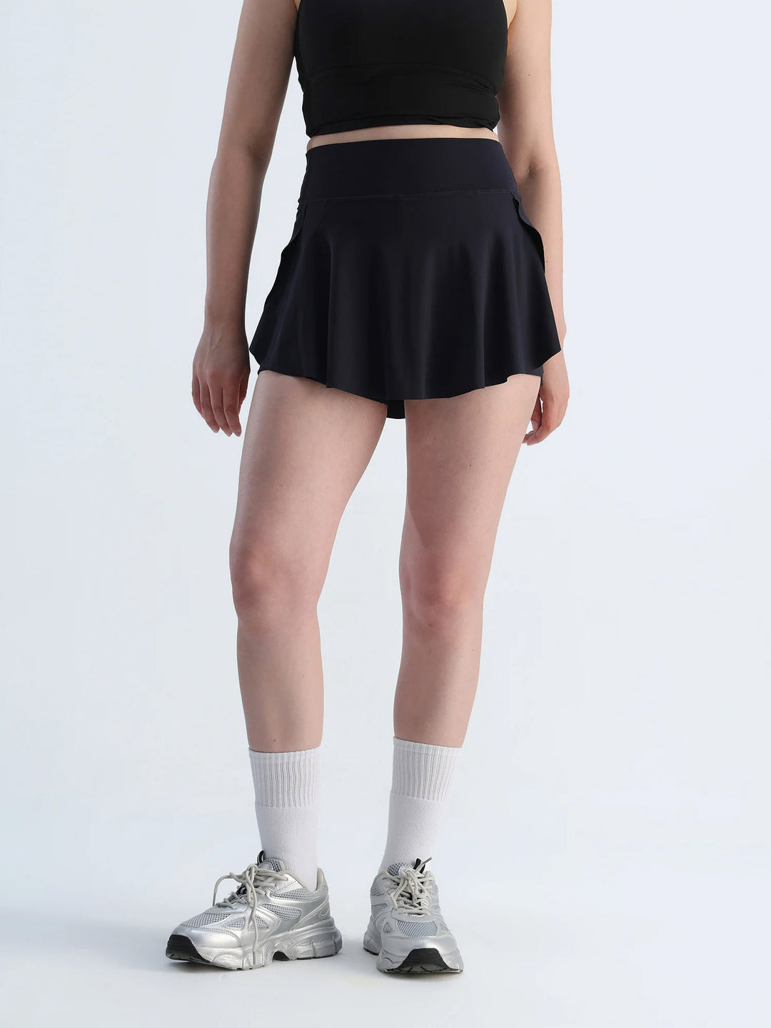 Black Swirl Tennis Skorts