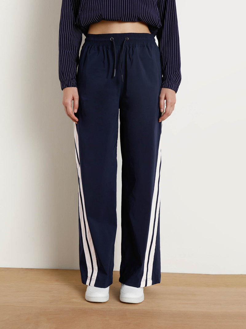 Navy Drift Wide Leg Tracks - Women