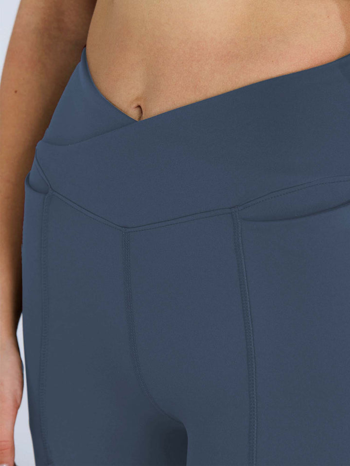 Steel Blue Hourglass Snug Leggings