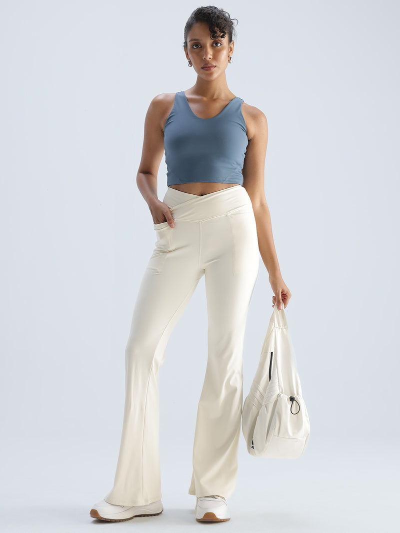 Steel Blue Refine Crop Tank