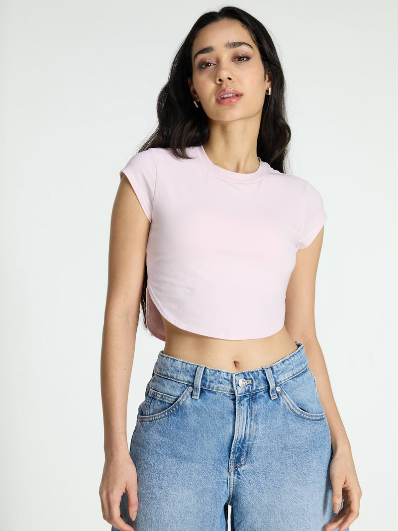 Pink Cotton Baby Tee