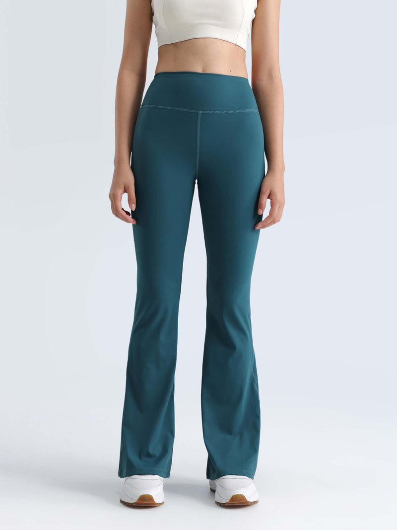 Teal Contour Flared Leggings
