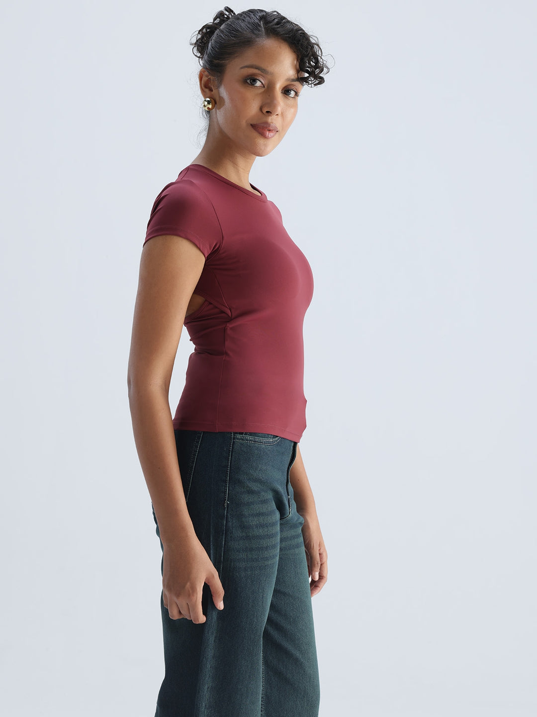 Cherry Sleek Backless Built-in Top