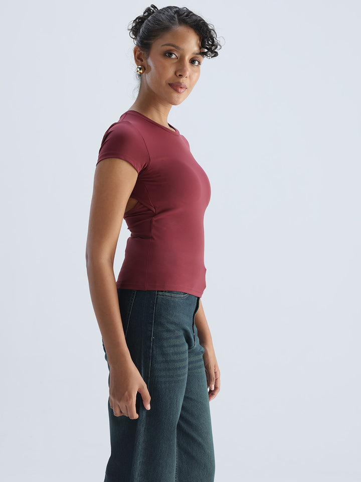 Cherry Sleek Backless Built-in Top