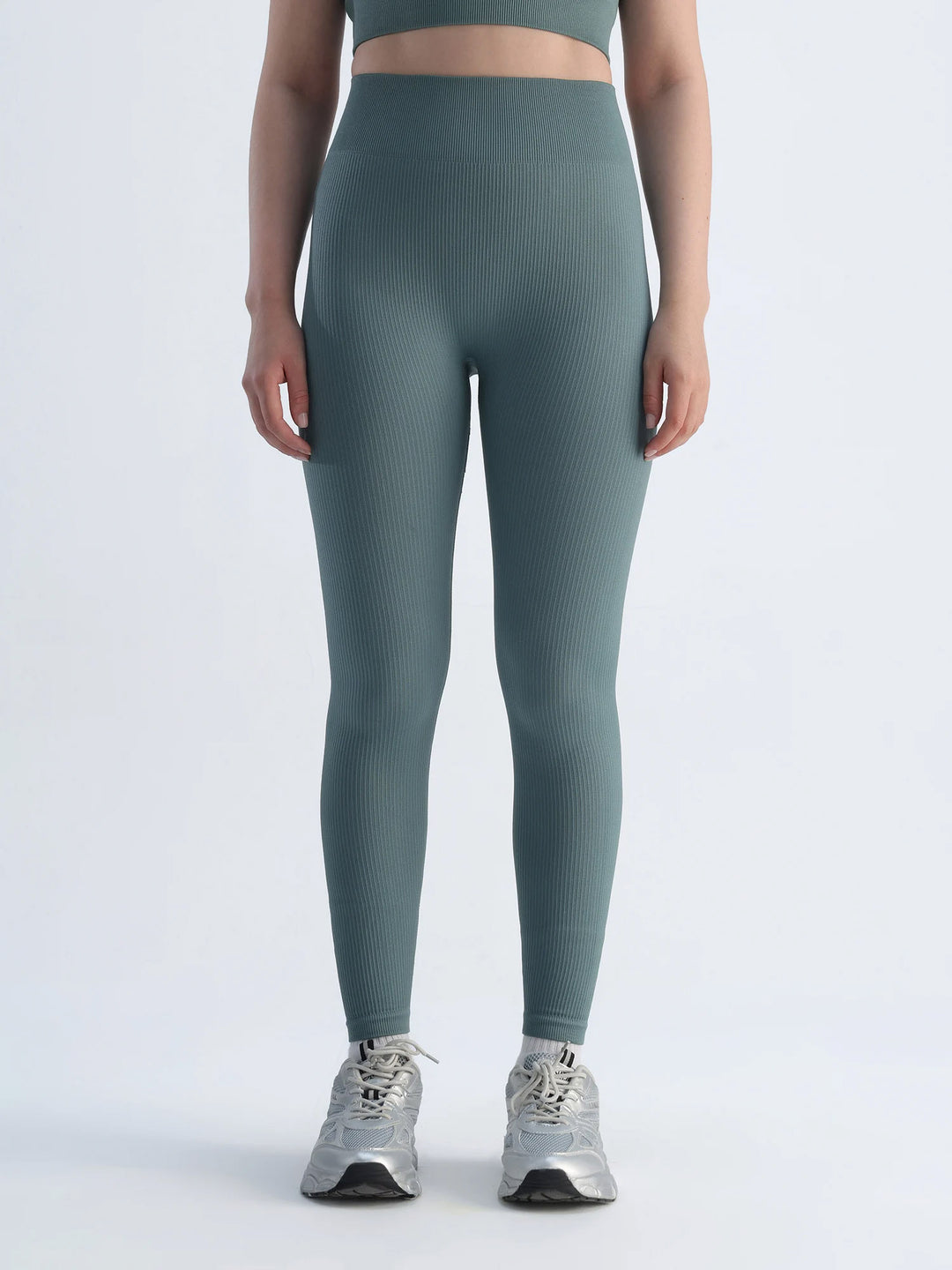 Slate Blue Seamless Cinched Leggings