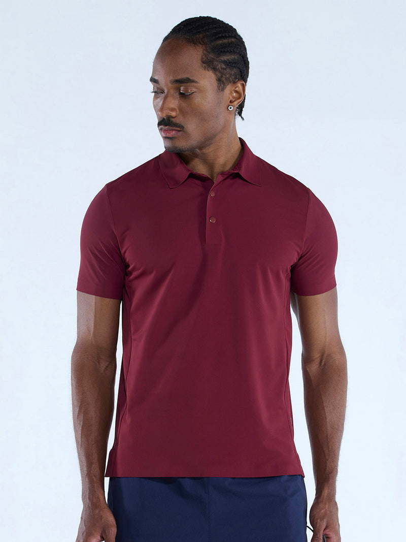 Burgundy Ace Bond Polo