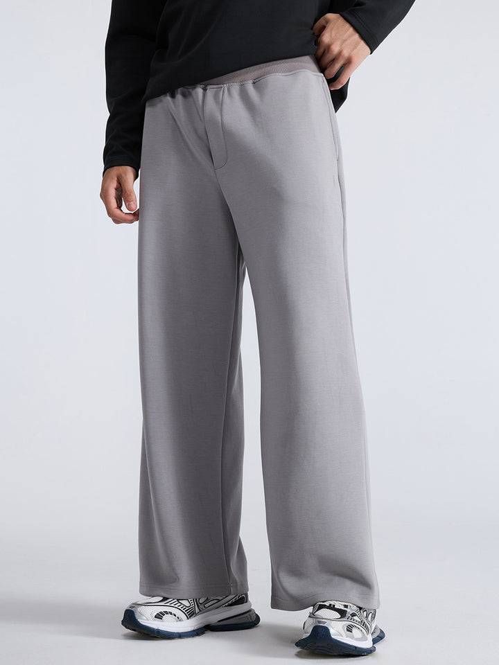 Grey Mello Wide Leg Joggers - Men