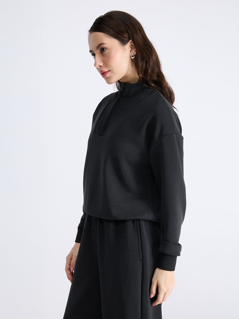 Black Mello Q-Zip Sweatshirt