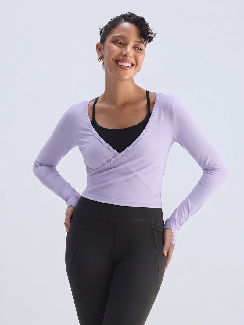 Lilac ADPT™ Wrap Top