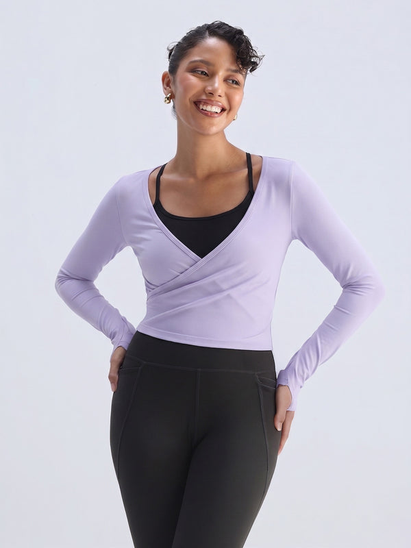 Lilac ADPT™ Wrap Top