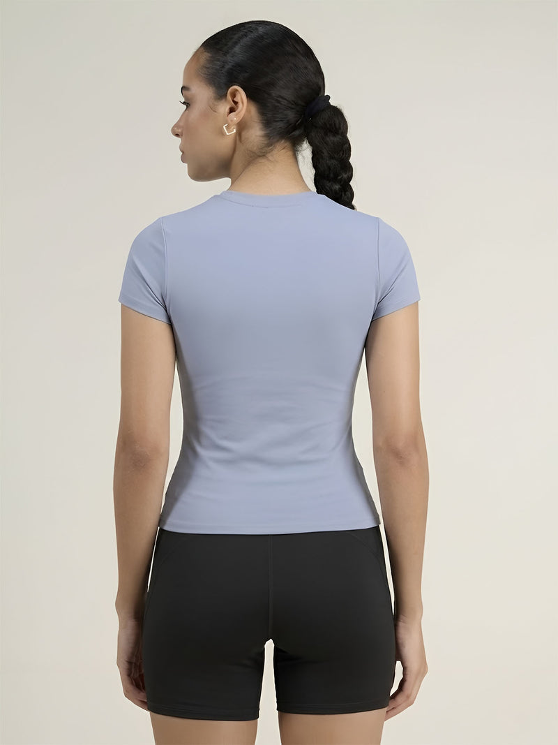 Storm Blue Sculpt Core Top