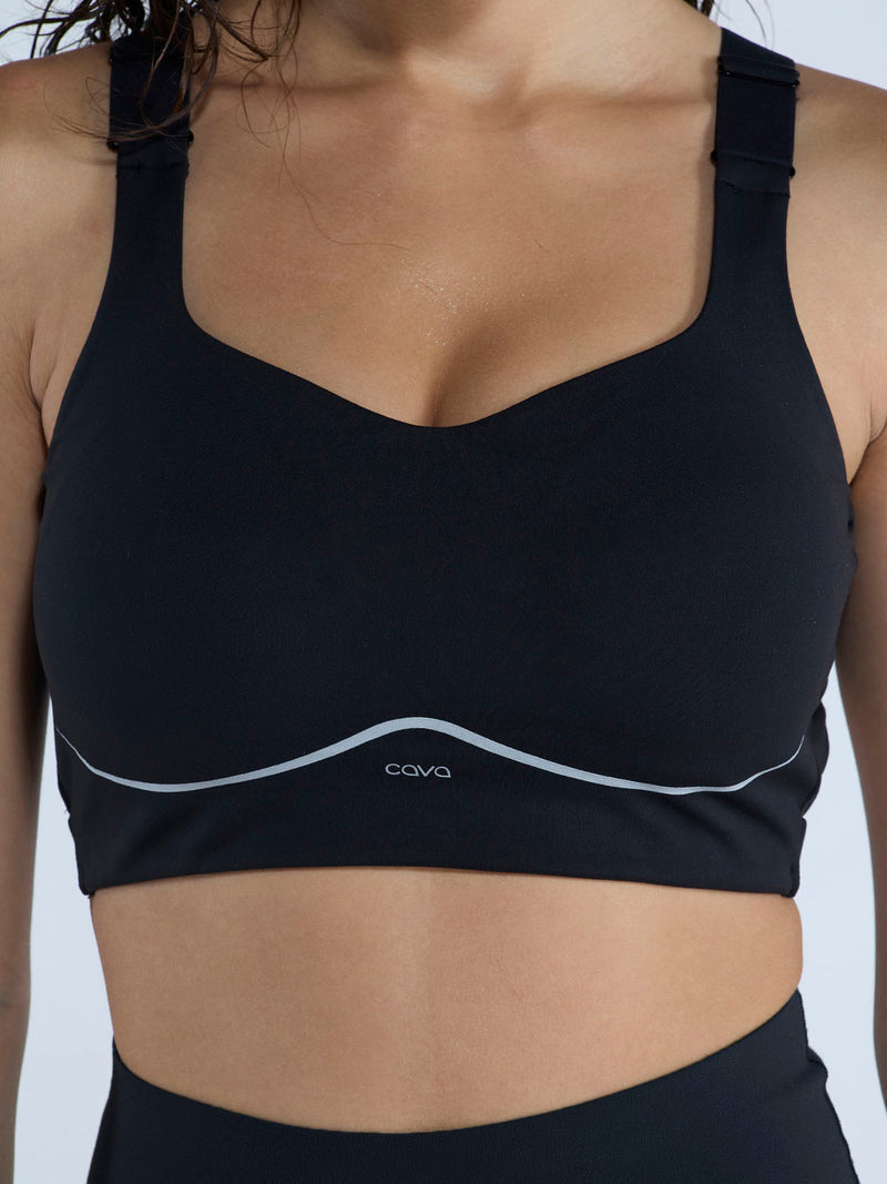 Black Studio Compression Sports Bra