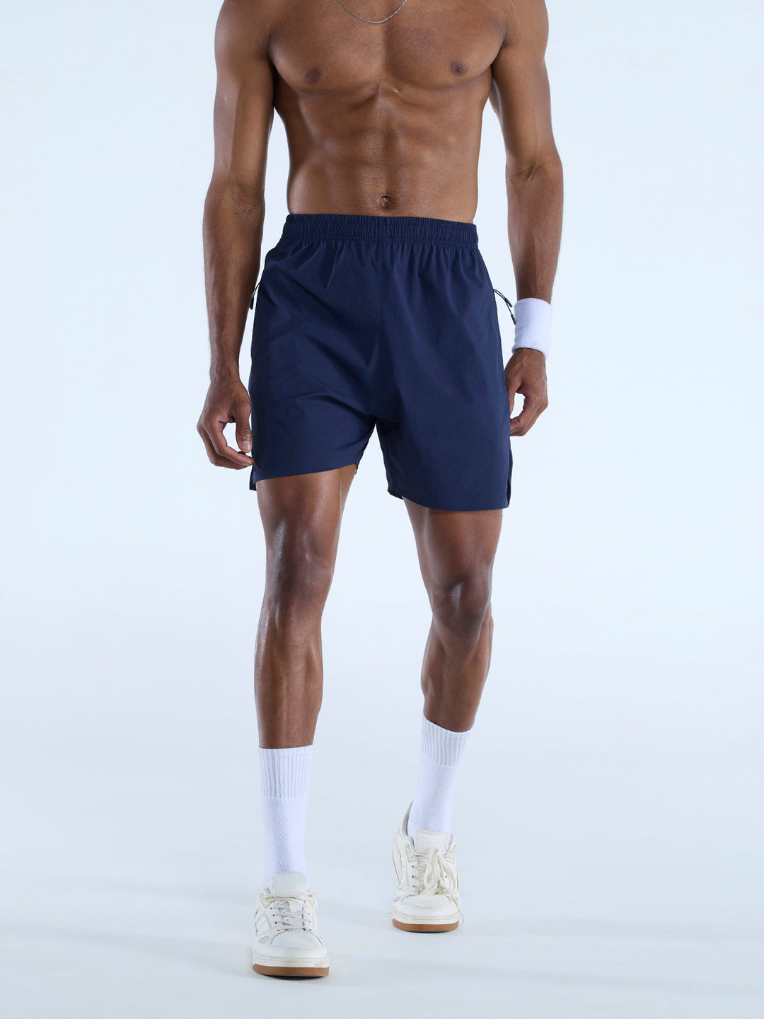 Navy 5" Train-In Shorts