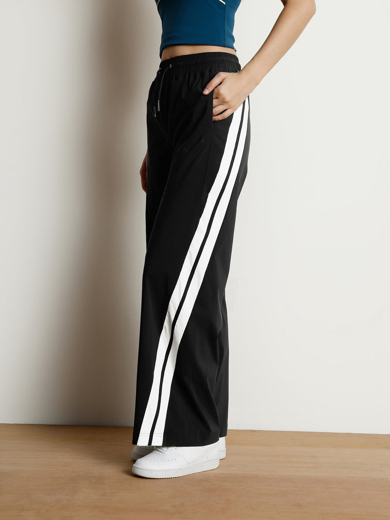 Black Drift Wide Leg Tracks - Women