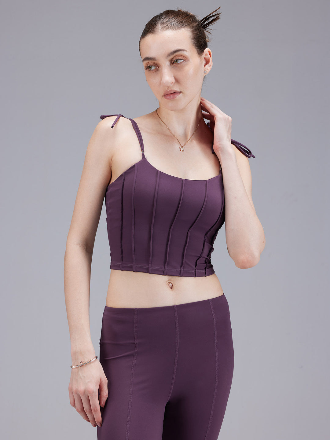 Grape Knot-It Corset Top