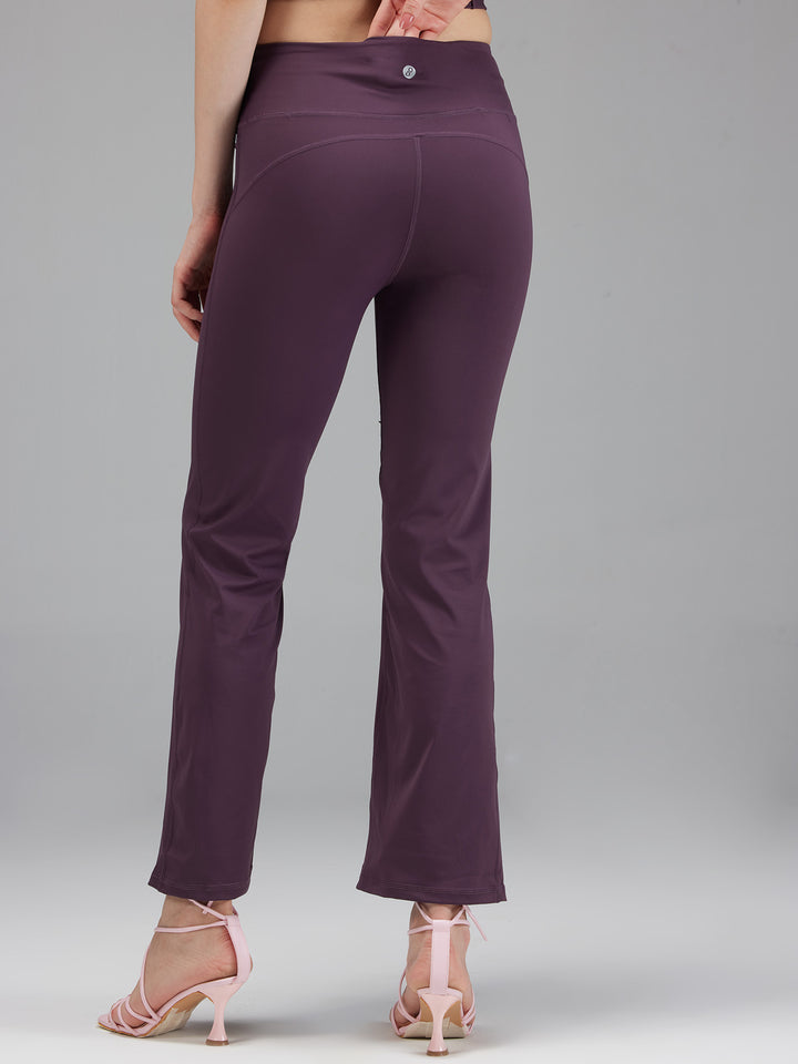 Grape Retro Flare Pants