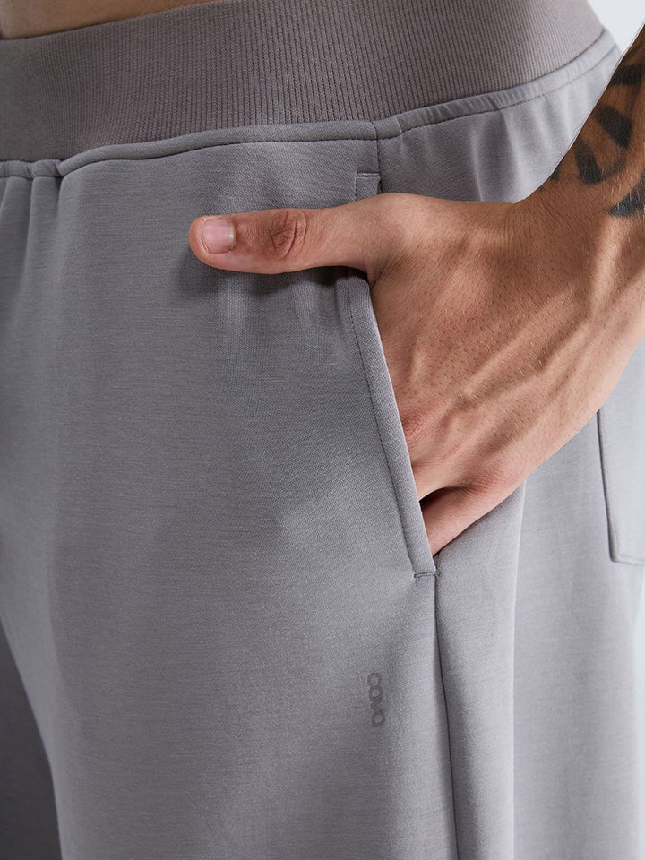 Grey Mello Wide Leg Joggers - Men
