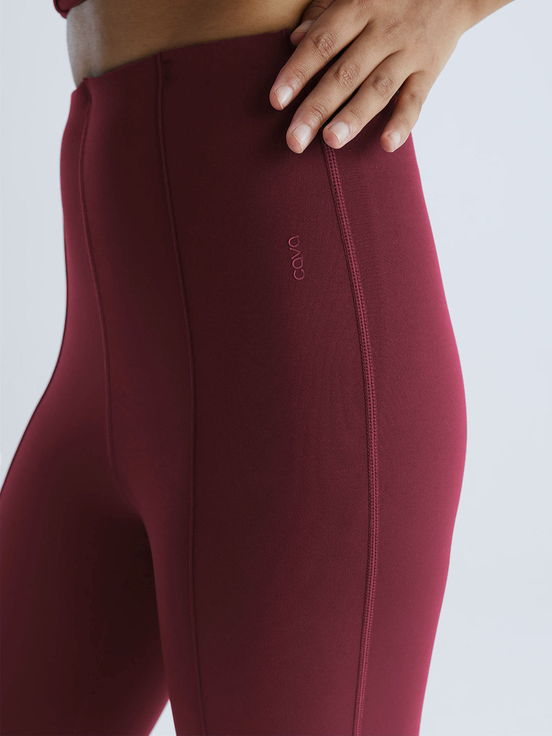 Cherry Pintuck Flared Pants