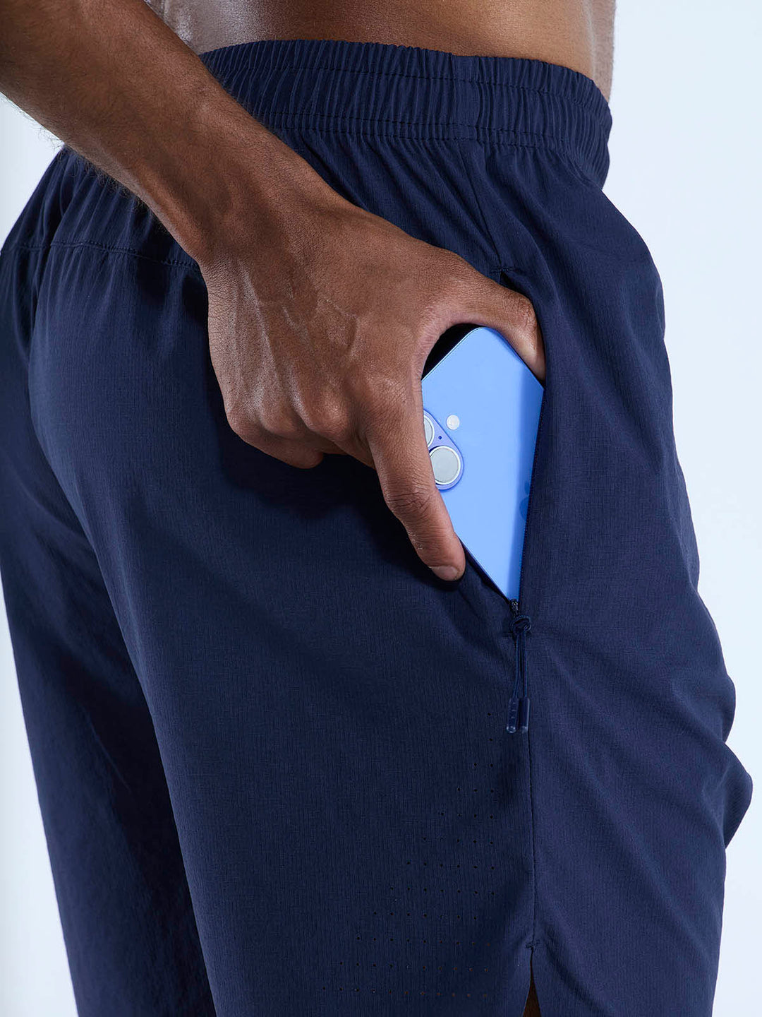 Navy 5" Train-In Shorts