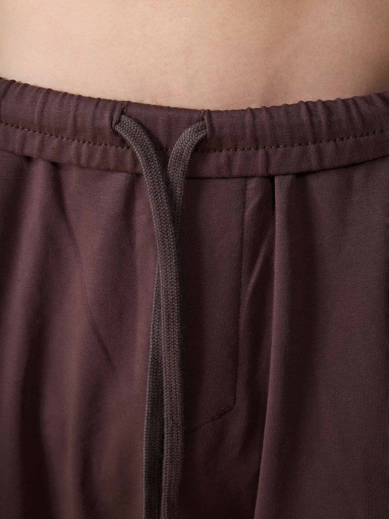 Brown Wide Leg Joggers