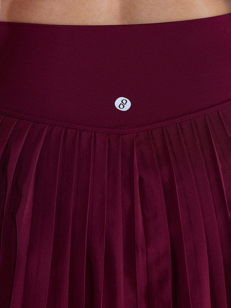 Cherry Plie Pleated Skort