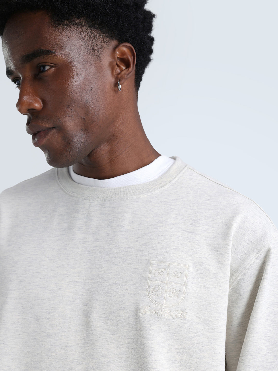 Grey Melange Everywear Sweatshirt