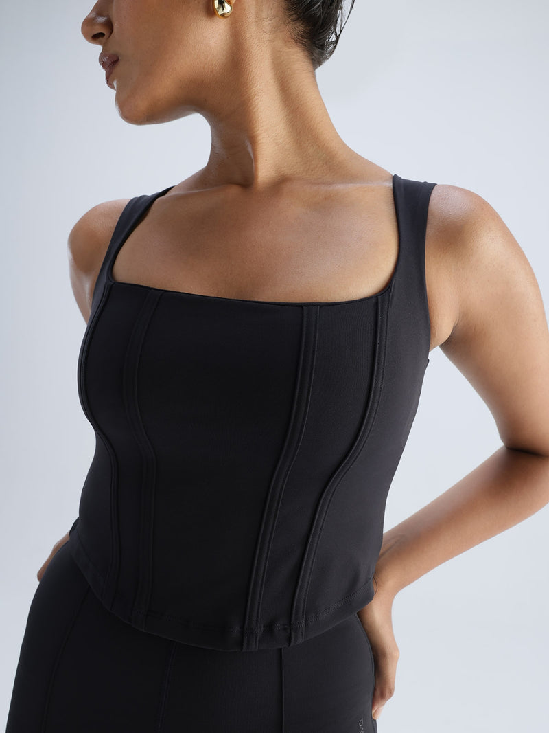 Black Club Corset Top