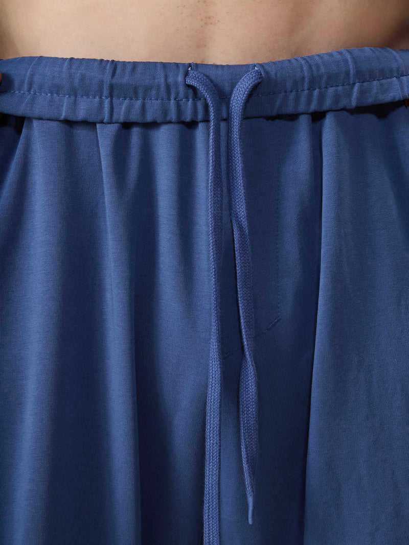 Blue Wide Leg Joggers