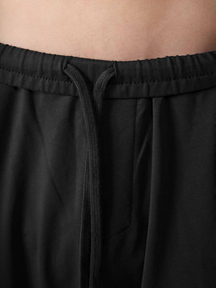 Black Wide Leg Joggers