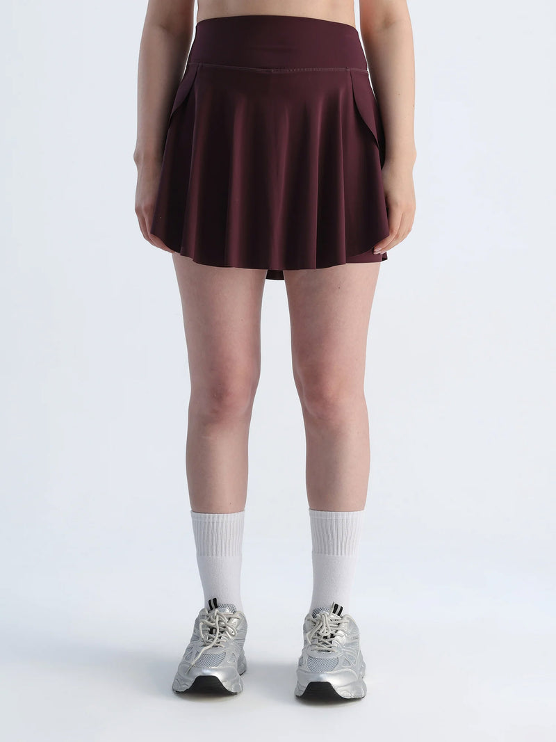 Wine Swirl Tennis Skorts - Longer