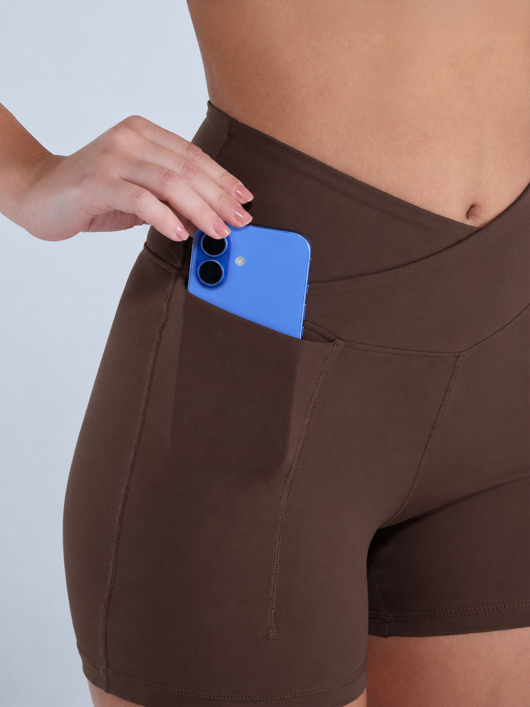 Brown Hourglass Booty Shorts