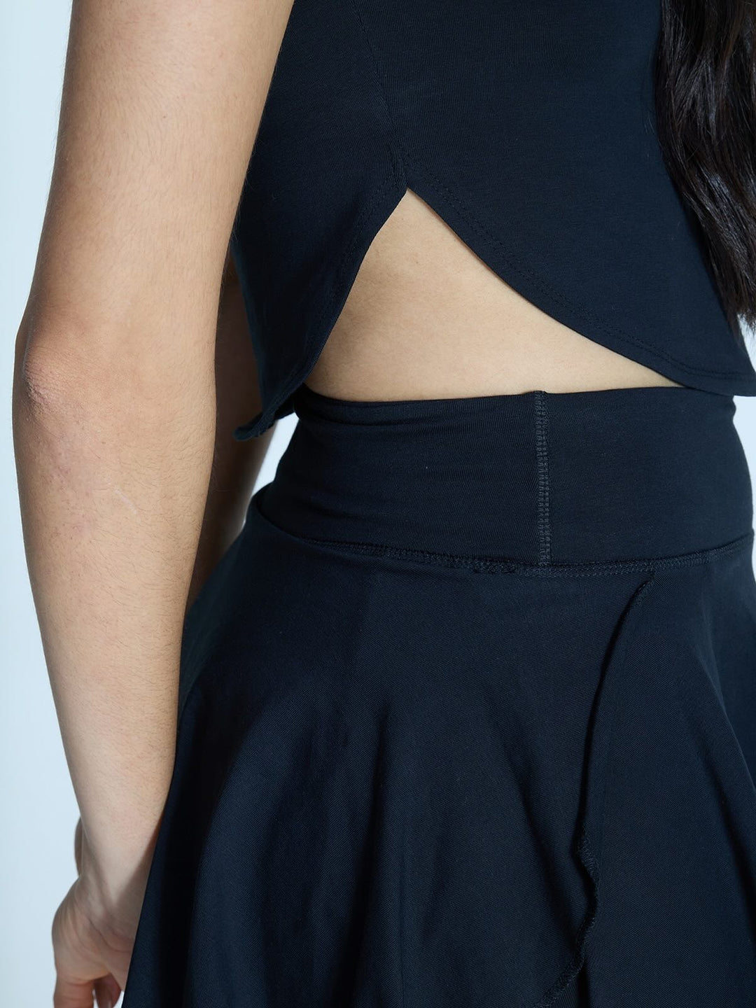 Black Cotton Baby Tee